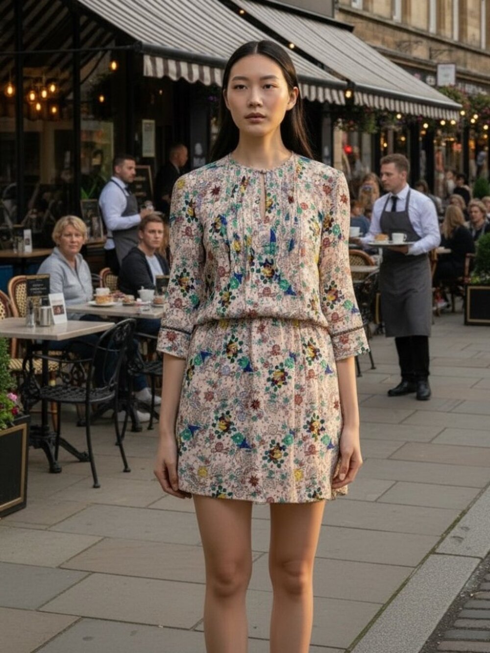Zadig & Voltaire Remus Tattoo Dress M Pink Silk